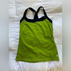 Alo Cool Fit Green Racerback Tank Top